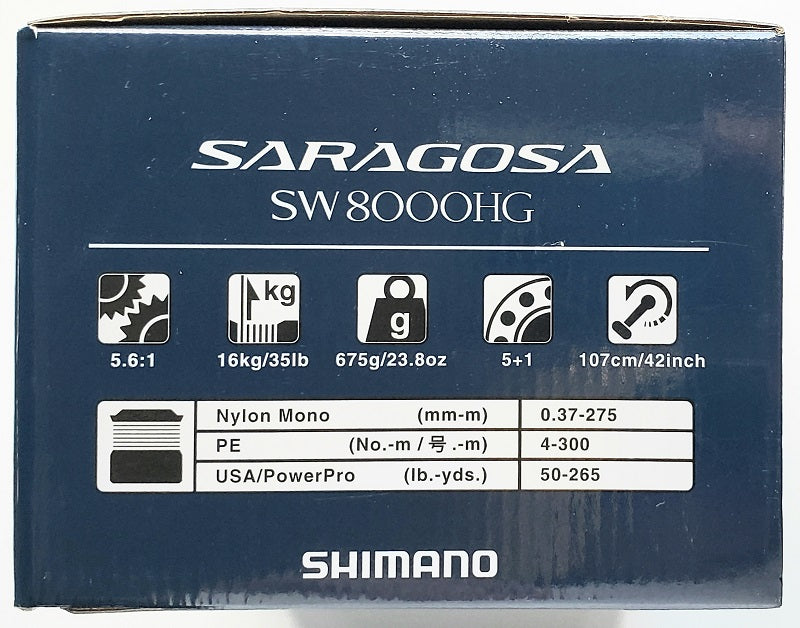 Shimano Saragosa SRG8000SWAHG Spinning Reel