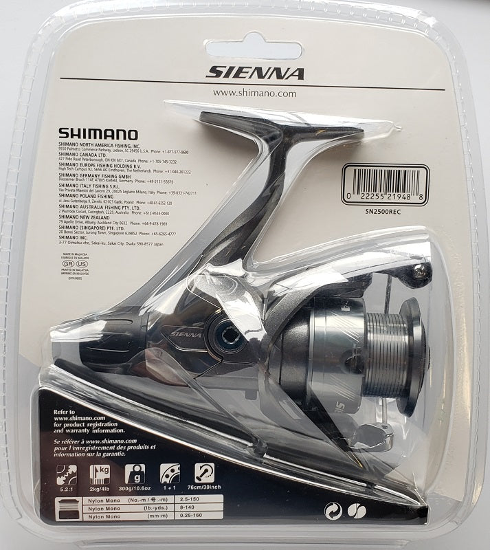 Shimano Sienna 2500RE Spinning Reel SN2500REC