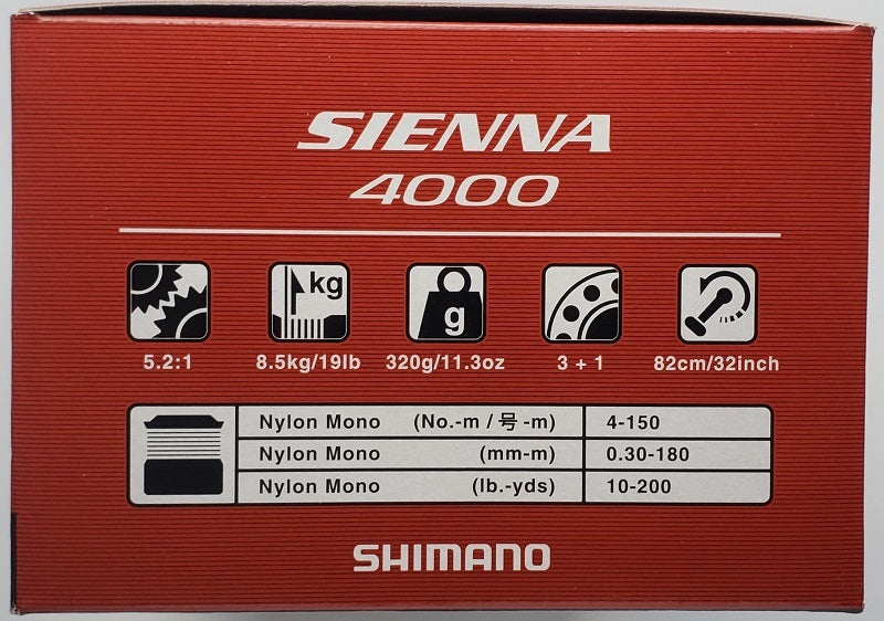 Shimano Sienna 4000 Spinning Reel SN4000FG