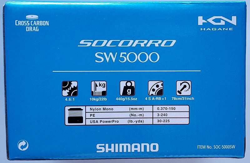 Shimano Socorro SW5000 Spinning Reel SOC5000SW