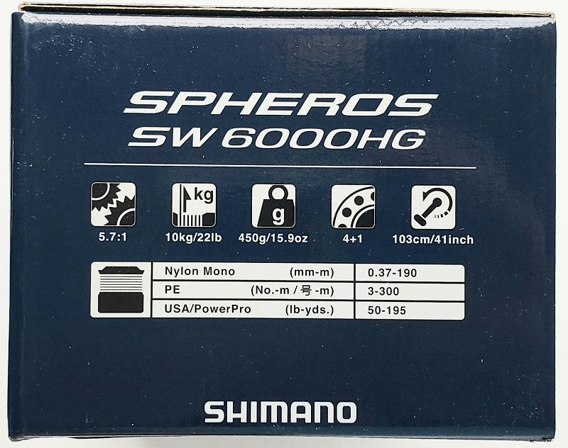 Shimano Spheros SW 6000HG Spinning Reel SPSW6000HGA