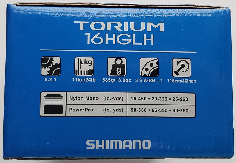 Shimano Torium 16HGLH Conventional Reel TOR16HGAL