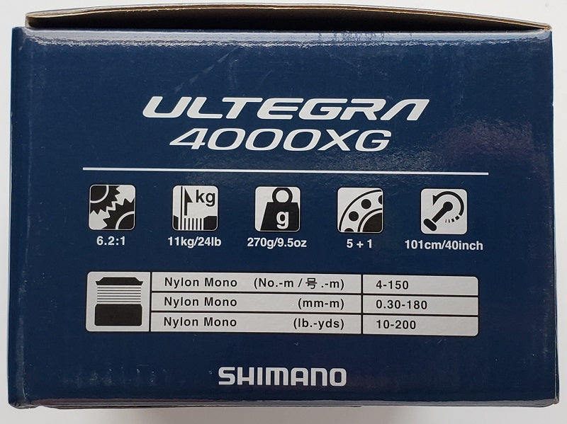 shimano 4000 reel line capacity Shimano Ultegra FC Spinning Reel