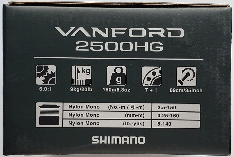 Shimano Vanford 2500HG Spinning Reel VF2500HGF