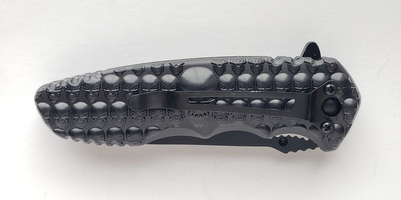 Sona Skull Folding Pocket Knife T273843