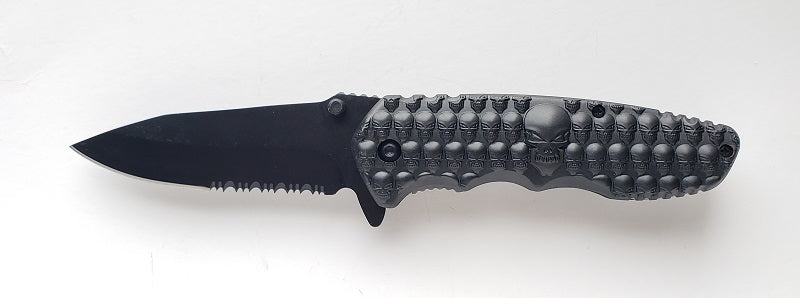 Sona Skull Folding Pocket Knife T273843