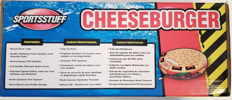 SportsStuff "Cheeseburger" Towable 2-Person Tube 53-3050