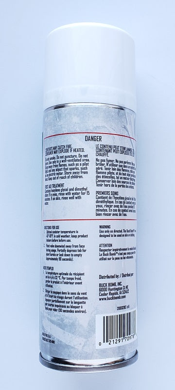 The Buck Bomb Synthetic Buc Rut Urine De Cerf 6.65oz Aersol 200029