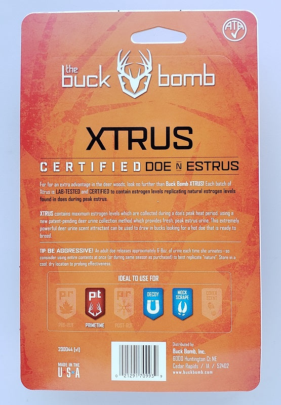 The Buck Bomb XTRUS Certified Doe N Estrus Liquid w/ Wicks 200044