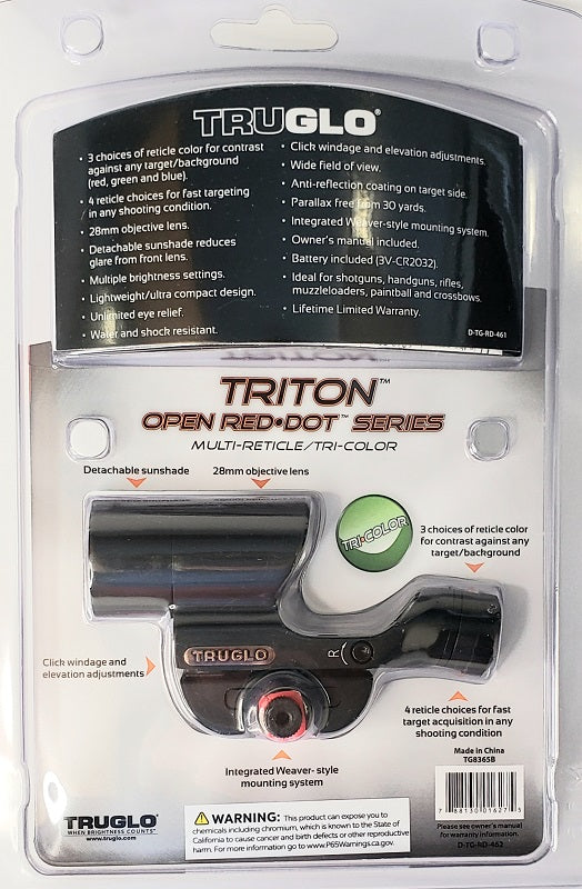 TruGlo Triton Open Red-Dot Series Sight TG8365B