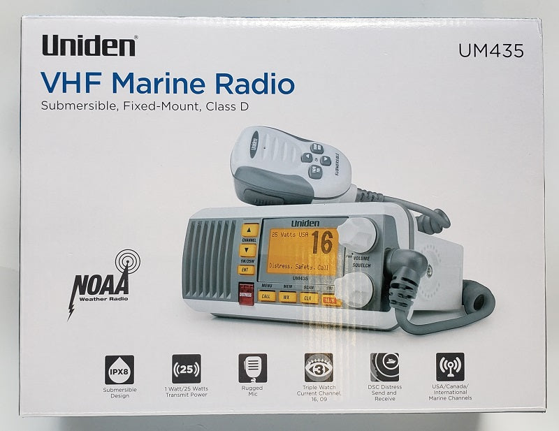 Uniden VHF Marine Radio UM435 White