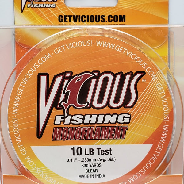 Vicious Monofilament Fishing Line 10lb 330yds