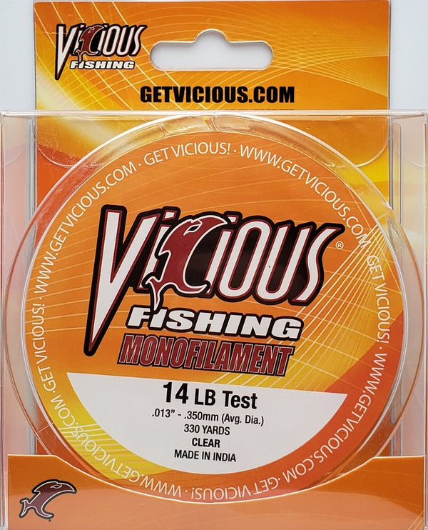 Vicious Monofilament Fishing Line 14lb 330yds VMCL14