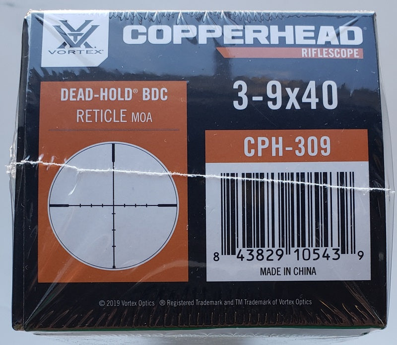 Vortex Copperhead 3-9x40 Riflescope CPH-309