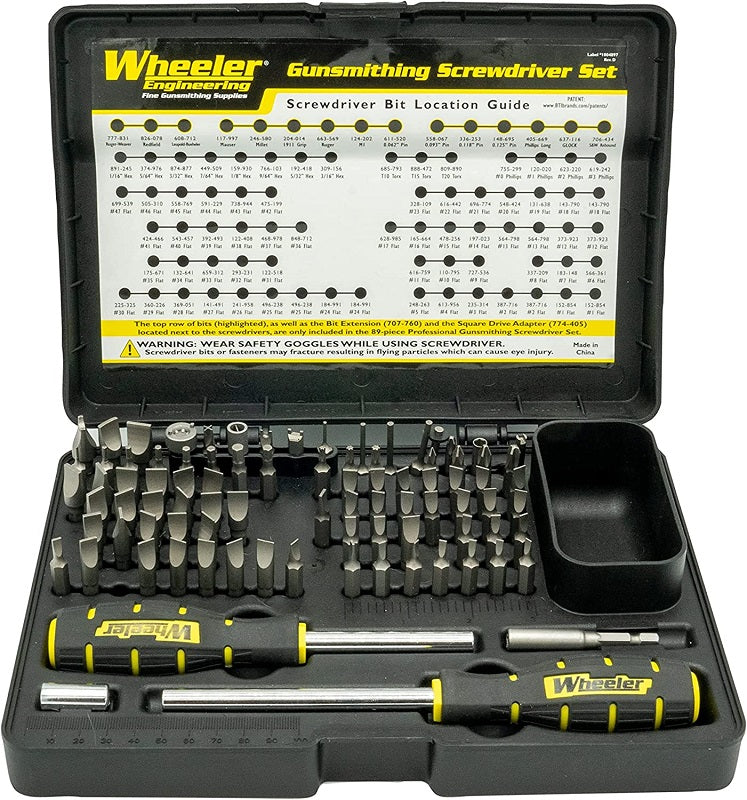 Wheeler 89-Piece Professional Gunsmithing Screwdriver Set