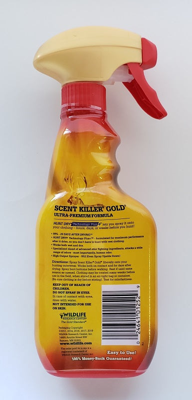 Wildlife Research Scent Killer Gold Spray 12oz 1252