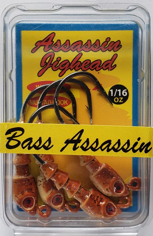 Bass Assassin New Penny Jighead 1/16oz 4ct JA05011