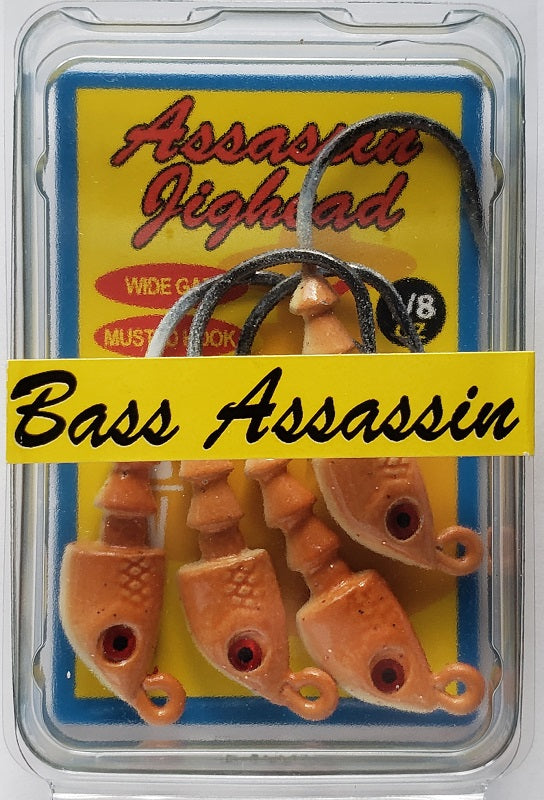 Bass Assassin New Penny Jighead 1/8oz 4ct JA06011