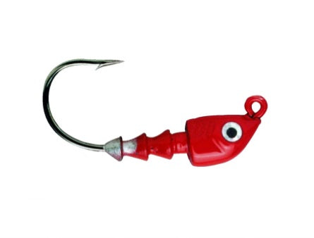 Bass Assassin Red Jighead 1/4oz 4ct JA07002