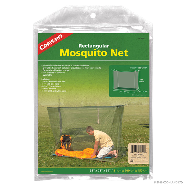 Coghlan's Rectangular Mosquito Netting Backwoods Green #9755