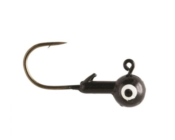 Eagle Claw Ball Head Jigs 1/8oz 10pk Black