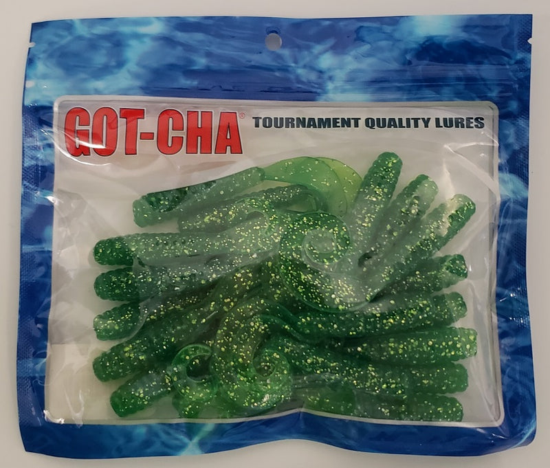 Sea Striker Got-Cha Curltail Grub Lime Green