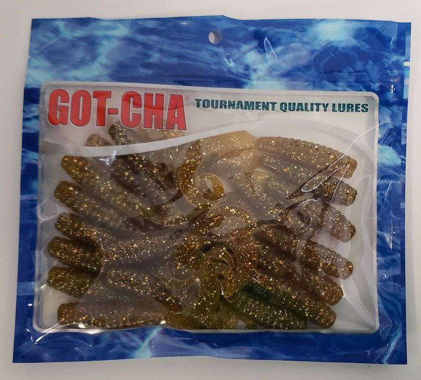 Sea Striker Got-Cha Curltail Grub Rootbeer/Silver Flake