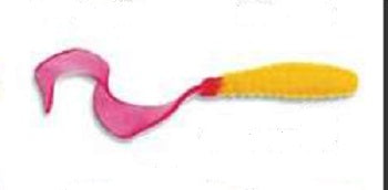 Sea Striker Got-Cha Curltail Grub White/Firetail