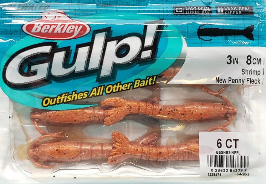 Berkley Gulp! Shrimp New Penny Fleck / 3 Inch