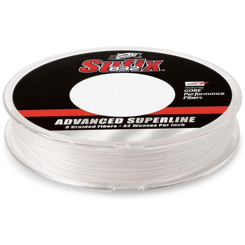 Sufix 832 Advanced Superline Braided Fishing Line, Ghost, 150 yds, 40 lb  test 