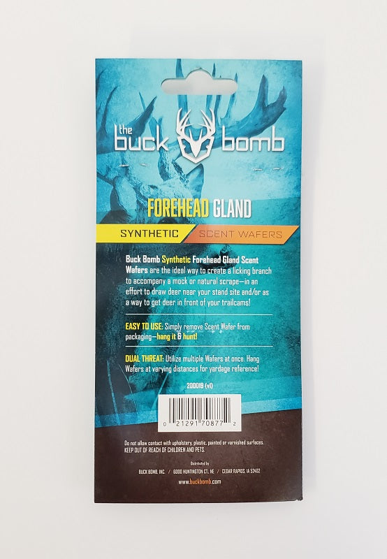 The Buck Bomb Forehead Gland Synthetic Scent Wafers 